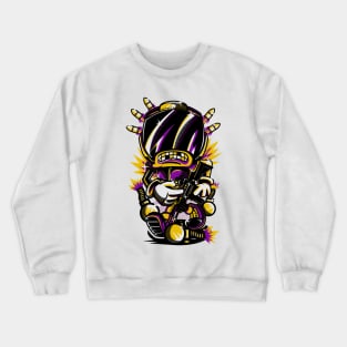 Soldier Gamer Mad Rampage Purple Crewneck Sweatshirt